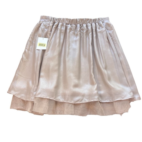 Living Doll LA Womens Mini Skirt Champagne Tulle Fairy Size Small NEW Whimsygoth - Picture 2 of 7